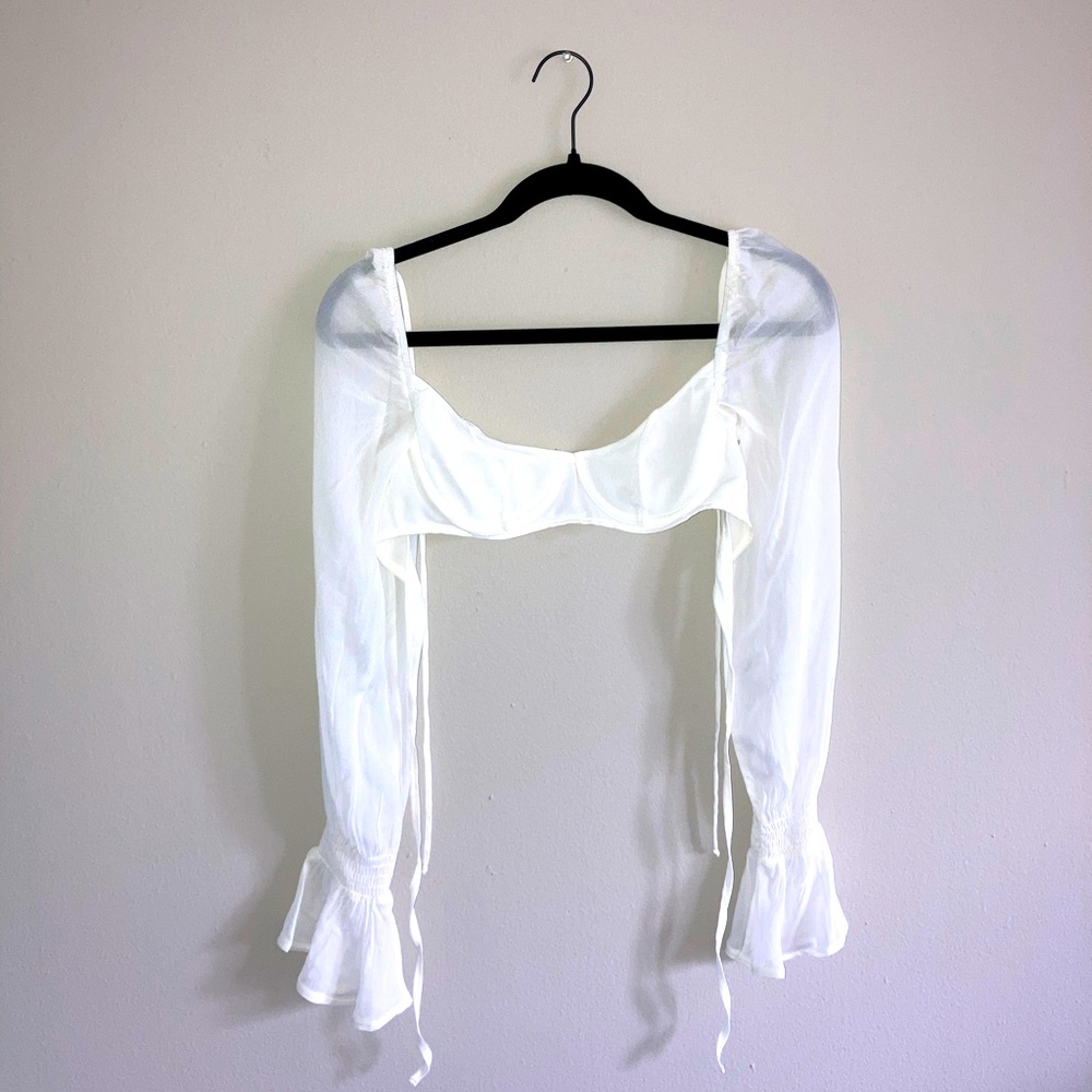 Very cropped top from white fox boutique